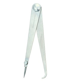 Starrett 563-6 Hermaphrodite Joint Caliper, Steel, Flat Leg, 0-6" Range