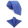 S&W SHLAX&WING Slim Men's Necktie, Pocket, Square, Skinny Tie Set,