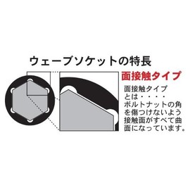 Pro-Auto 3/8"(9.5)DR.ウェーブディープソケット(ミリ)6PT 8mm 0232080