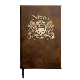 Nixon Irish Coat of Arms Leather Journal