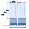 SUBRTEX Light Flitering Curtains 52Wx84L, Room Darkening Vibrant Floral Drapes,