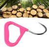 Pulp Hook Chrome Plated Steel Single Handed Comfortable Grip Log