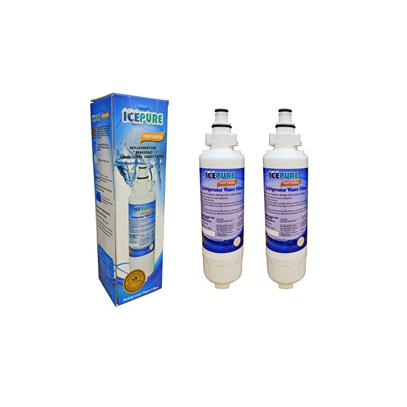 2 x IcePure RWF3400A Compatible for Panasonic CNRAH-257760 Water Filter