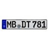 European German License Plate