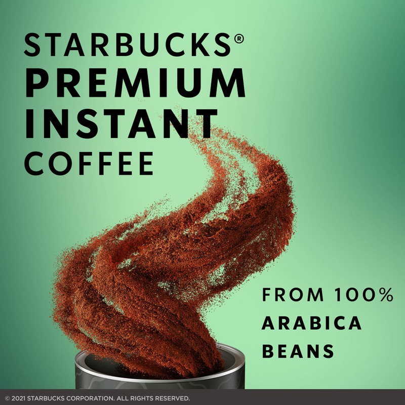 Starbucks Premium Instant Coffee, Blonde Roast, 100% Arabica, 1 Tin