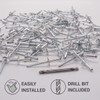 SKIR'CO (50 pcs) Large Flange Aluminium Blind Rivets 4.0 x