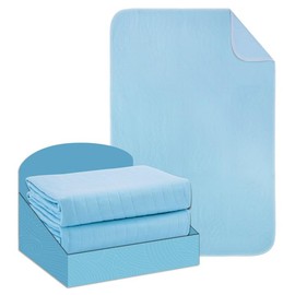 DAHAPYBOO Washable Underpads, 36"x54" 2 Pack Incontinence Bed Pads, Heavy Absorbency Reusable for Elderly, Kids, Adults and Pets, Waterproof Quick Drying for Bed, Sofa, Floor