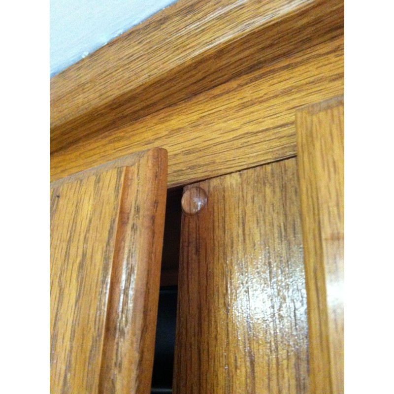 Small Clear 9.5mm (Dia) X 3.8mm (H) Round Cabinet and