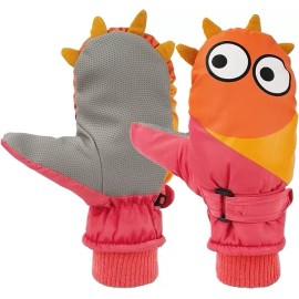 Miaowoof Kids Winter Gloves: Waterproof, Warm, Unisex (Ages 3-4) - Comfortable & Durable
