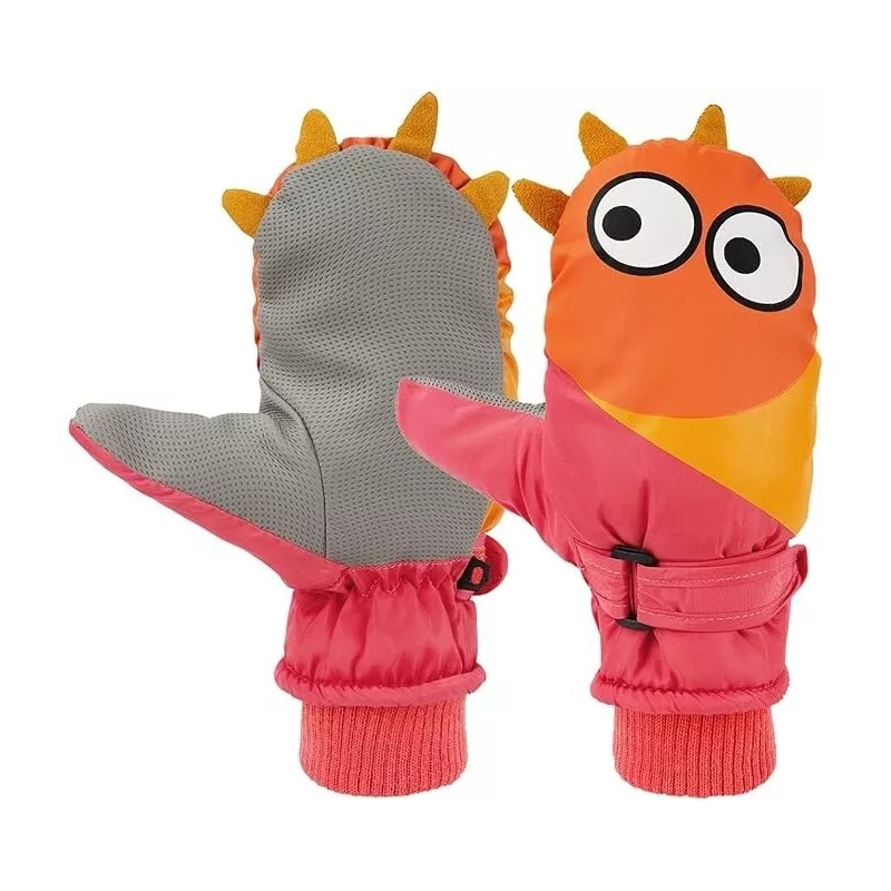 Miaowoof Kids Winter Gloves: Waterproof, Warm, Unisex (Ages 3-4) -