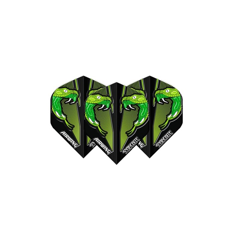 RED DRAGON Airwing Unique Moulded Peter Wright Snakebite Green V-Standard