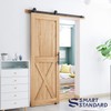 SMARTSTANDARD 5 FT Top Mount Sliding Barn Door Hardware Kit