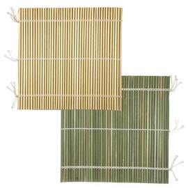 "Handmade" Japanese 9.5" (24 cm) Professional Bamboo Sushi Rolling Stick Mat, Made in Japan