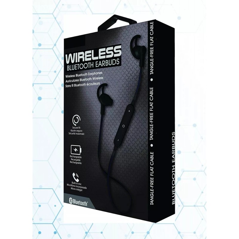 COBY CEBT406 BLUETOOTH SPORT EARBUDS BLACK