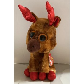 Ty MAPLE Moose Beanie Boo - 6” NEW