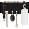 Pressure washer bracket, 7-hole wall mounted storage rack for foam