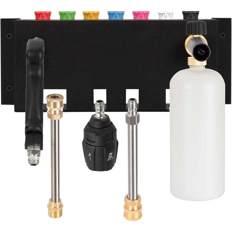 Pressure washer bracket, 7-hole wall mounted storage rack for foam