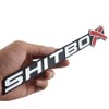 2 Pcs SHITBOX Truck Exterior Emblems 3D Badge Sticker Decal