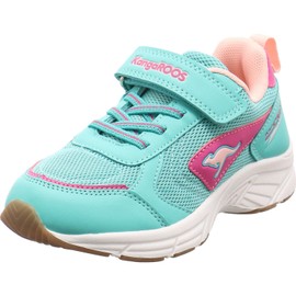 KangaROOS Girls' K-NI Chino Ev Indoor Trainers, Ocean Fuchsia