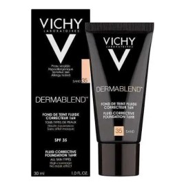 Base de maquillaje en crema Vichy Dermablend 3D Fluido Corrector tono 15 opal - 30mL                                                                  