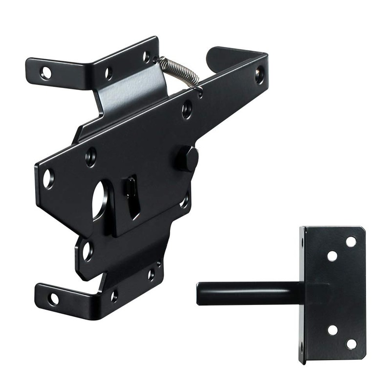 skysen Stainless Steel Vinyl Wood Fence Post Mount Gate Latch(2066
