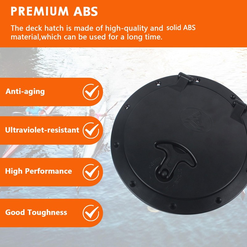 BALAVA 8 Inch Deck Plate Kit Deck Hatch with Storage