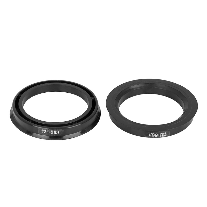 X AUTOHAUX 4pcs Plastic 73.1mm to 56.1mm Car Hub Centric
