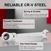 Jetech 27mm Flex-Head Ratcheting Combination Wrench, Premium Industrial Grade Spanner
