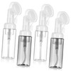 Gatuida 4pcs Transparent Foaming Bottles Travel Dispenser for Shampoo Hand