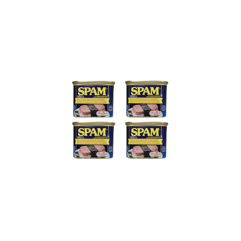 Spam Luncheon Meat Can, 25% Less Sodium, 12 Ounce (4