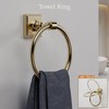 Champagne Bronze Bathroom Accessories Set, 5 Piece Bathroom Towel Holder