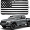 Magnelex American Flag Windshield Sun Shade, High-Resolution Car Sun Shield