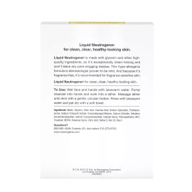 Neutrogena Liquid Fragrance-Free Gentle Facial Cleanser with Glycerin, Hypoaller