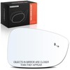 A-Premium Right Passenger Side Heated Mirror Glass with Backing Plate