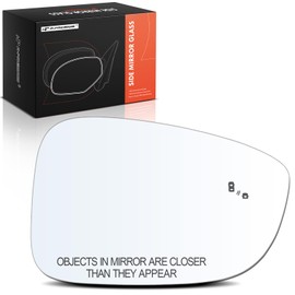 A-Premium Right Passenger Side Heated Mirror Glass with Backing Plate Compatible with Honda Accord 2023-2024 - Exterior Side View Convex Mirror with Blind Spot Detection