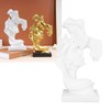 Kissing Lover Statues Resin Modern Romantic Ornament Figurine Couple Art