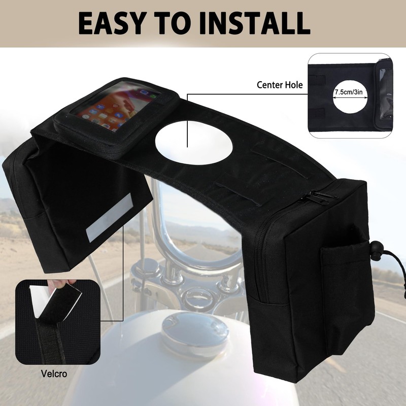 MYDAYS ATV Saddle Bag,Cargo Tank Phone Bag Storage Luggage for