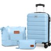 AnyZip Luggage Set 20 Inch Carry on Luggage PC ABS