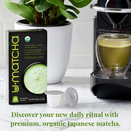 The Republic of Tea Organic U•Matcha Green Tea Latte Capsule-Compatible Recyclable Pod (50 count)