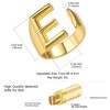 Women's Initial E Rings, GoldChic Jewelry Gold Letter Open Ring