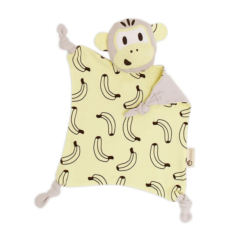 Kippins Organic Cotton Cuddle Blankie Comforter, Dusty the Wombat