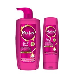 Meclay London Thick & Dense Sulfate Free Shampoo 22.4 OZ With Conditioner 6 OZ Pair Box