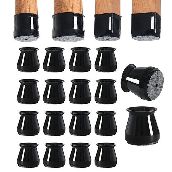 Bustlwor Pack of 16 Chair Leg Caps, Chair Leg Protectors,