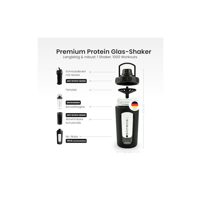 Glass Protein Shaker Borosilicate Glass