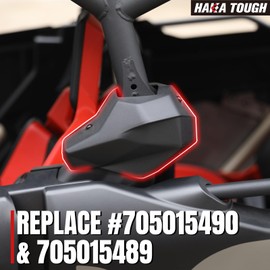 HAKA TOUGH X3 Central Cage Trim Cover for 2017-2021,Plastic Center Cage Protection Plate Shield Guard for Can Am Maverick X3 MAX Accessories, Replace #705015490, 705015489,2PCS