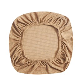 Fenteer Stretch Office Covers Seat Cover Slipcover Desk Seat Cushion Protectors for Computer, Light Brown