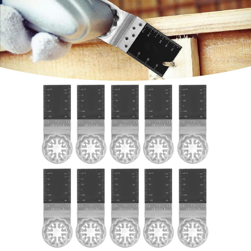10Pcs Oscillating Saw Blades Carbide HSS Metal Quick Release for