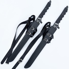 Hoshina Sōshirō Double Sword Replica About 29.72 Inch Metal Blade with Leather Sheath & Strap Anime Cosplay Sword for Display Collectible