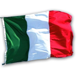US Flag Factory - 3x5 FT Italy Italian Flag (Sewn Stripes) Outdoor SolarMax Nylon - Made in America - Premium Quality