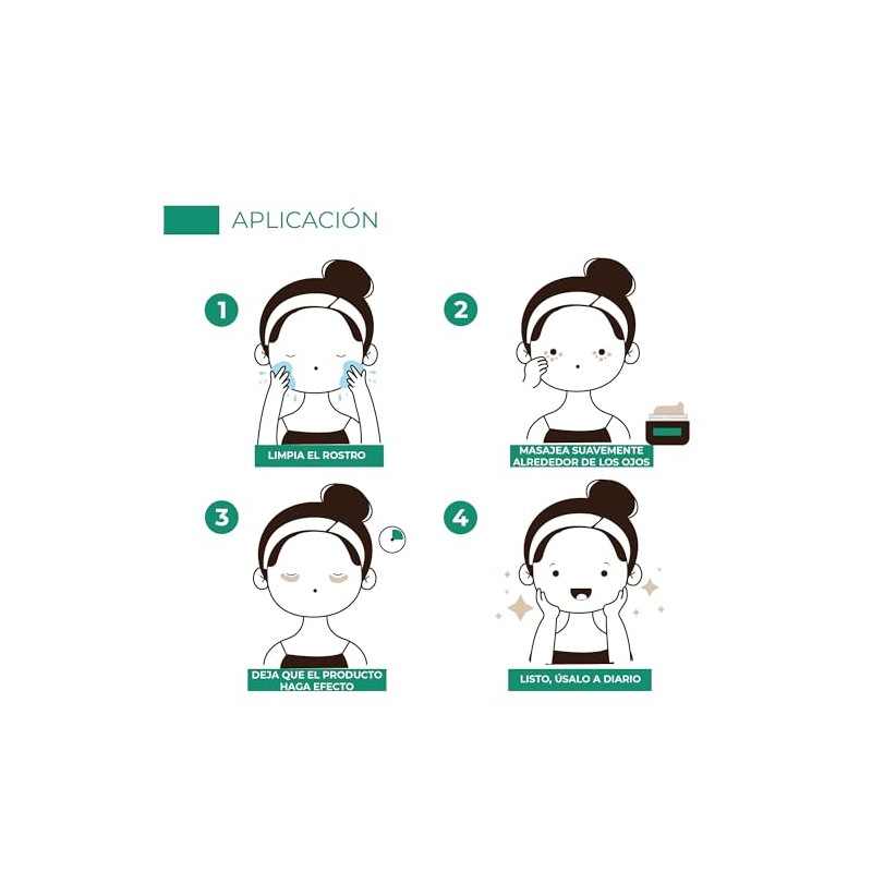 Mokkan Crema Contorno de Ojos Anti-Edad Cafeina Te Verde y